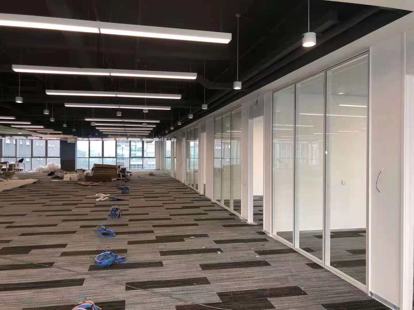 云升科学院玻璃隔断工程案例