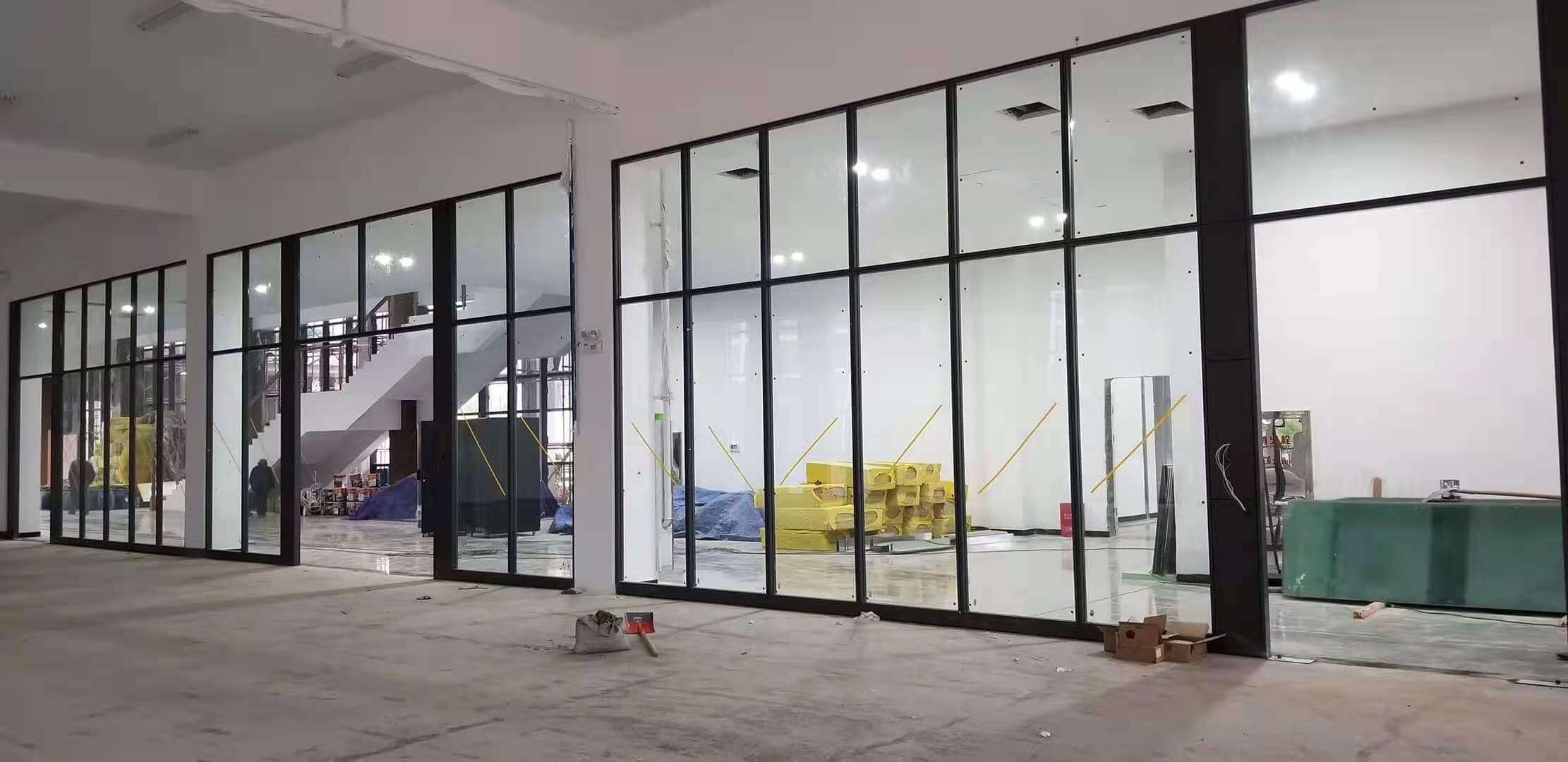 领克学院玻璃隔间工程案例