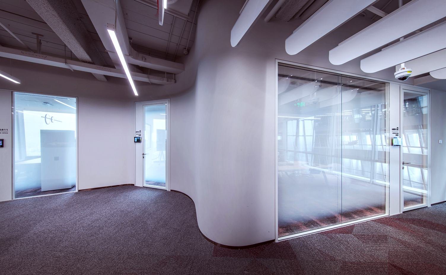 83/90款全景单双玻隔断系统产品实景2